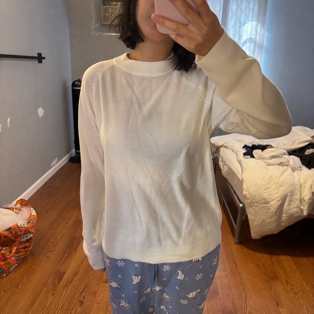 White Soft Lightweight Sweater